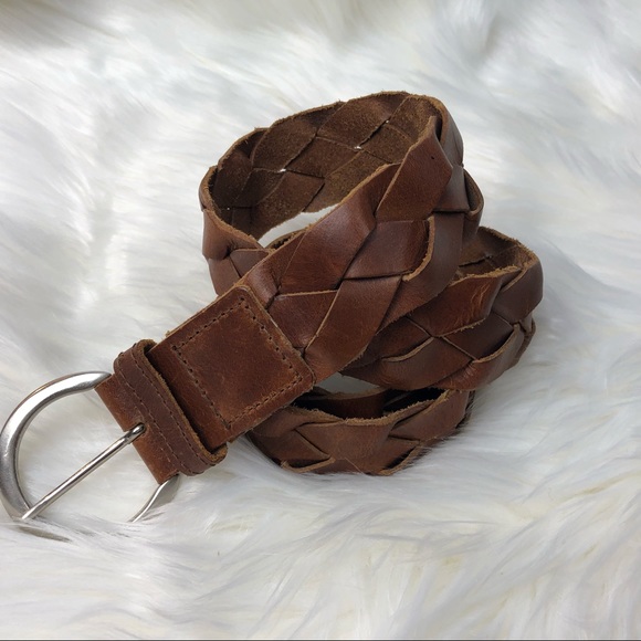 Accessories - ⭐️Brown Braided Leather Belt